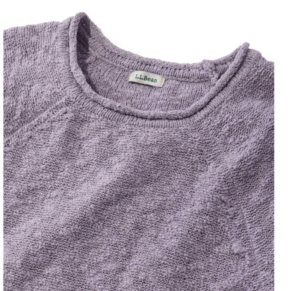 L.L. Bean Women's Midweight Cotton Slub Rollneck Pullover - Picture 4 of 7